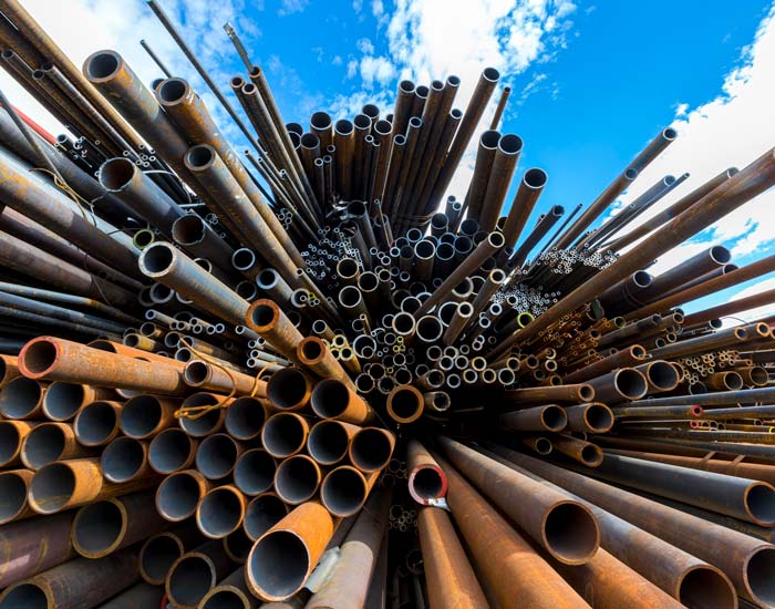 metal pipes